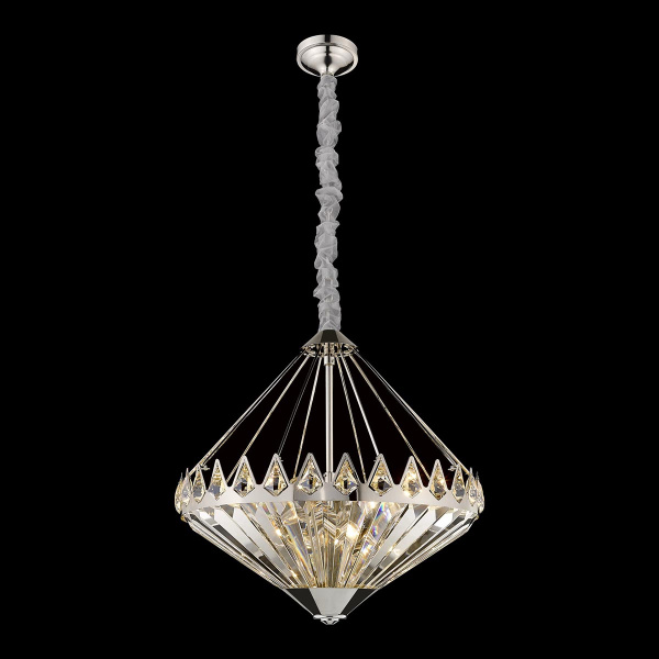 Люстра подвесная Никель/Прозрачный E14 12*40Вт WE146.12.203 WERTMARK