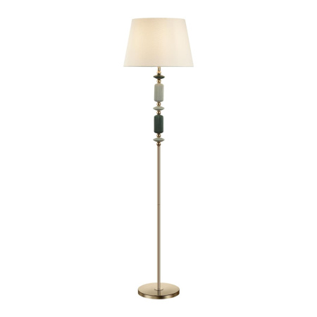 Торшер E27 1*60W 4861/1FA CANDY золотой/раноцветн.керамика/абажур ODEON LIGHT