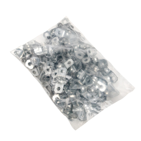 Скоба металлическая однолапковая d8-9 мм (100 шт) PROxima EKF