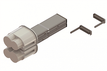 Питающий элемент + заглушка, тип 1, Cu, 6P, 40A DKC