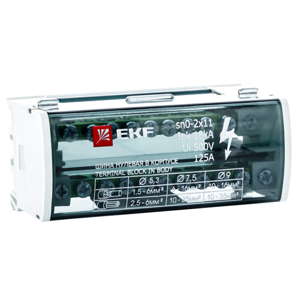 Шина нулевая в корпусе (2х11) PROxima EKF