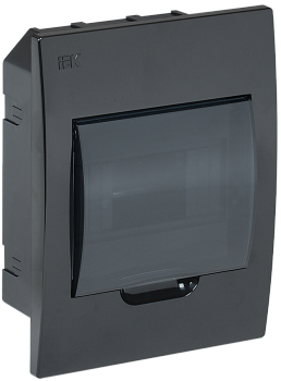 Корпус пластиковый ЩРВ-П-6 IP41 черный KREPTA 3 IEK