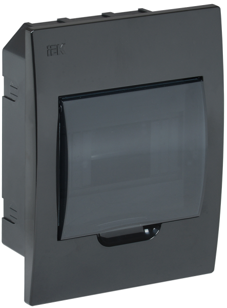 Корпус пластиковый ЩРВ-П-6 IP41 черный KREPTA 3 IEK