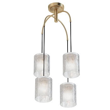 Подвесной светильник 4*E14 40Вт Латунь IP20 Starfall MOD042PL-04BS Maytoni