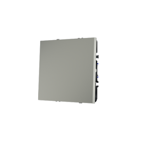 Проходной переключатель встраиваемый Voltum S70 одноклавишный 10А, (сталь)