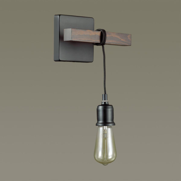 Бра E27 1*60W 220V KLAUS черный LUMION