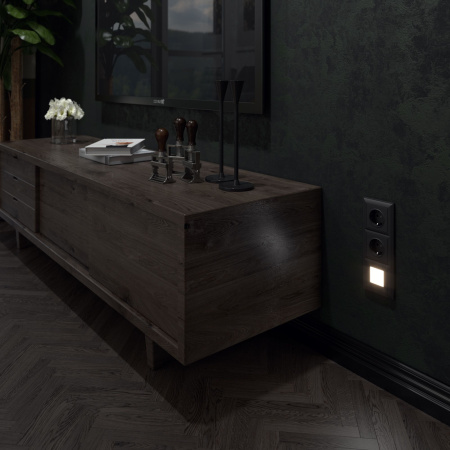 Встраиваемые механизмы св/д подсветки СУ 4000К 1.5 Вт черный матовый IP20 Werkel