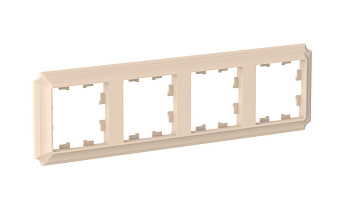 ATLASDESIGN ANTIQUE 4-постовая РАМКА, универсальная, ПЕСОЧНЫЙ Schneider Electric