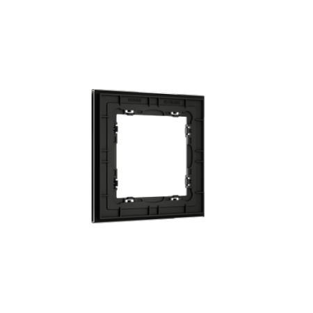 Рамка стеклянная Voltum S70 на 1 пост, (черный, стекло)