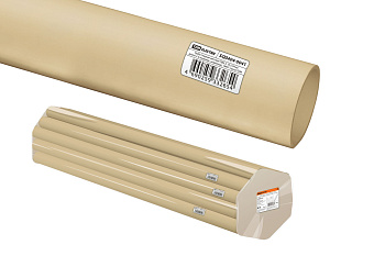 Труба гладкая жесткая ПВХ d 16 (104 м) длина 2 м индивид. штрихкод, "ЭКО" сосна TDM