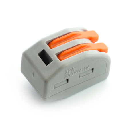 Клемма строительно-монтажная 2-проводная STEKKER, LD222-412