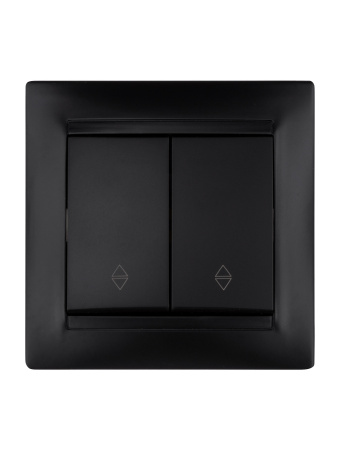 Выключатель на 2 направления 2 кл. 10А графит "Лама" TDM