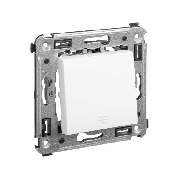 Кнопка одноклавишная в стену, "Avanti", "Белое облако" DKC