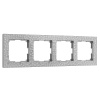 Hammer Рамка на 4 поста (серебряный) Werkel