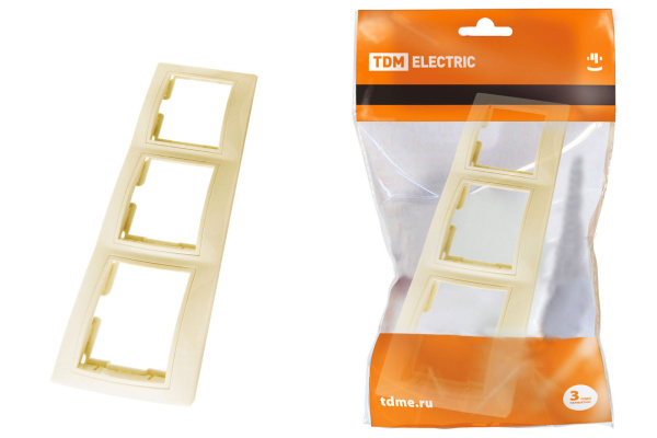Рамка 3-х постовая горизонтальная сл. кость "Таймыр" TDM Рамка 3-х постовая горизонтальная сл. кость "Таймыр" TDM