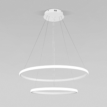 Подвесной светодиодный светильник с ПДУ белый IP20 (90264/2 белый) Eurosvet