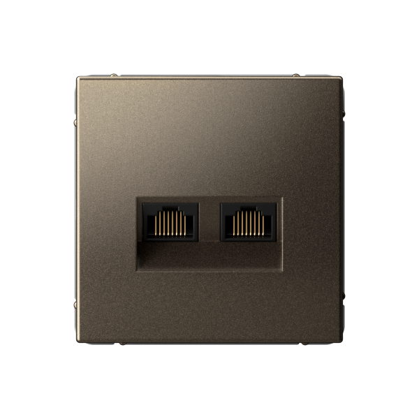 ARTGALLERY РОЗЕТКА двойная компьютерная RJ45+RJ45, кат.6А, механизм, МОККО Systeme Electric ARTGALLERY РОЗЕТКА двойная компьютерная RJ45+RJ45, кат.6А, механизм, МОККО Systeme Electric