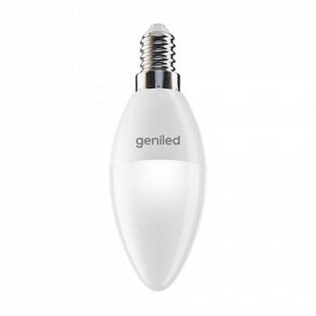 Лампа светодиодная E14 C37 6Вт 4000K 90Ra Geniled
