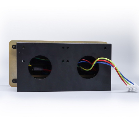 Розетка горизонтальная выдвижная 2 Euro 16А, 2 USB A с блоком 5В/2.1А RocketSocket, проводка, цвет золотой