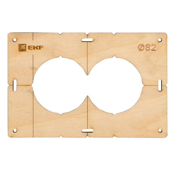 Шаблон для подрозетников c 2 отв, диам, 82 мм Expert EKF