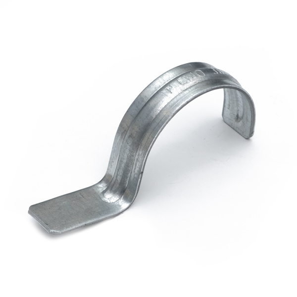 Скоба металлическая однолапковая СМО d38-40 мм для монтажного пистолета (без отверстий) (50 шт/уп) Промрукав
