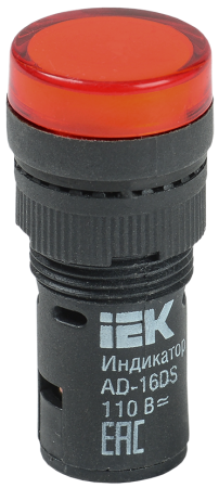 Арматура светосигнальная AD-16DS 230В красн.IEK