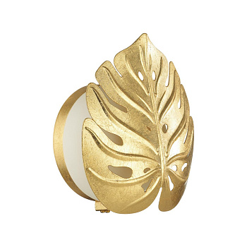 Бра G9 2*5W JUNGLE золотистый/белый/стекло ODEON LIGHT