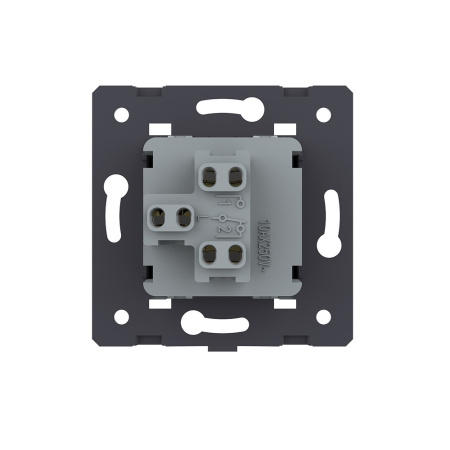 Одноклавишный механический выключатель, цвет золотой (механизм) Livolo