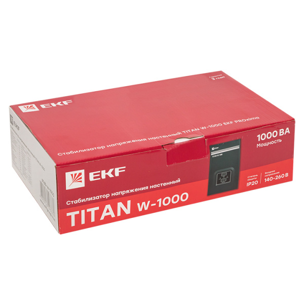 Стабилизатор напряжения настенный TITAN W-1000 PROxima EKF Стабилизатор напряжения настенный TITAN W-1000 PROxima EKF