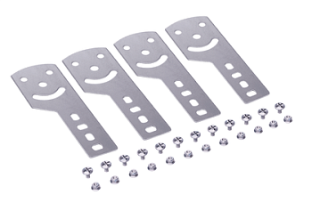 Пластина крепежная GSV H100 (4 шт.), в комплекте с метизами, цинк-ламельная DKC