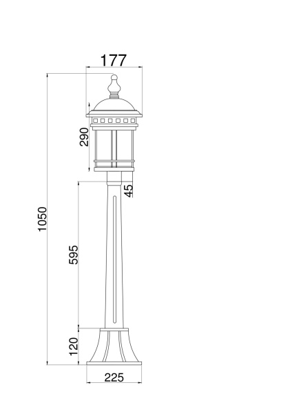 Ландшафтный светильник 1*E27 60Вт Коричневый IP20 Salamanca O031FL-01BR Outdoor Ландшафтный светильник 1*E27 60Вт Коричневый IP20 Salamanca O031FL-01BR Outdoor