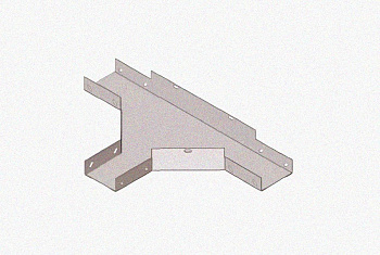 Лоток тройниковый замковый глухой ОТЗГ 200х65 УХЛ1, горячее цинкование, S1,5
