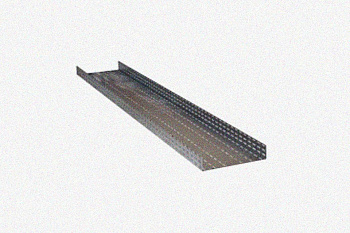 Лоток глухой ЛМГ 400х100х2000 УТ1,5, горячее цинкование S1,5