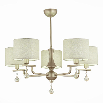 Люстра подвесная Шампань/Светло-бежевый E14 5*40Вт SLE107703-05 EVOLUCE