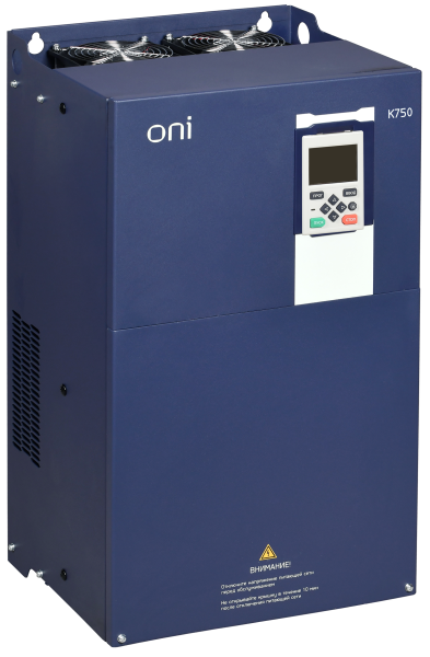Преобразователь частоты K750 380В 3Ф 185-200кВт 340-377А ONI
