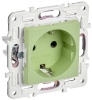 SKANDY Розетка с заземлением без защитных шторок 16А SK-R05G мятный IEK