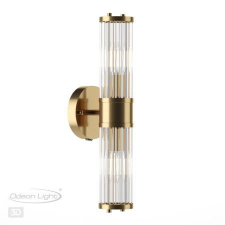 Настенный св-к E14 1*40W IP44 KEPA бронзовый/прозрачный/стекло ODEON LIGHT
