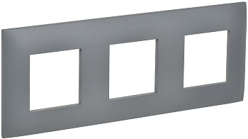 SKANDY Рамка 3-местная SK-F03Gr серый IEK