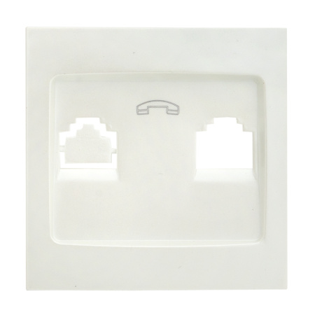Валенсия Лицевая панель розетки Phone 1-местная жемчуг EKF