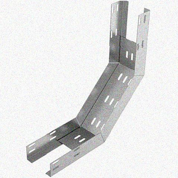 Лоток перфорированный КП 75х50-90 УХЛ1 для поворота трассы вверх на 90, горячее цинкование S1,5