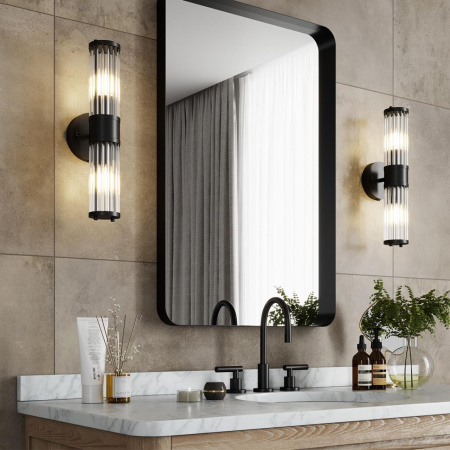 Настенный св-к E14 1*40W IP44 KEPA черный/прозрачный/стекло ODEON LIGHT Настенный св-к E14 1*40W IP44 KEPA черный/прозрачный/стекло ODEON LIGHT