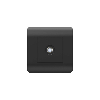 Розетка антенная одиночная SAT коннектор, черный NEW3-E CHINT Розетка антенная одиночная SAT коннектор, черный NEW3-E CHINT