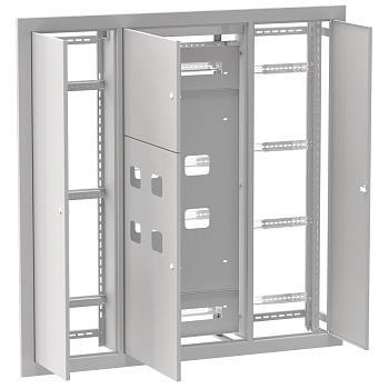 Устройство этажное распределительное встроенное типа УЭРВ 4 кв, Basic 1300х1300х150 EKF