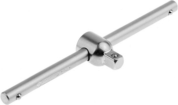 Вороток "Мастер" T-образный для торцовых головок (1/4"), Cr-V, хроматированное покрытие, 115мм ЗУБР