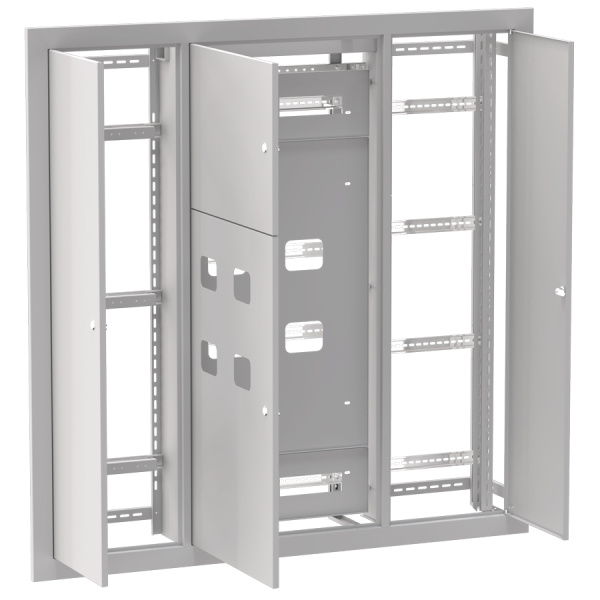 Устройство этажное распределительное встроенное типа УЭРВ 4 кв, Basic 1300х1300х150 EKF