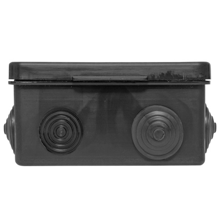 Коробка распределительная КМР-030-014 с крышкой (100х100х50), 8 мембр, вводов чёрная IP54 EKF