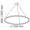 Подвесной светильник 81Вт 4000K Белый IP20 Rim MOD058PL-L65W4K Technical