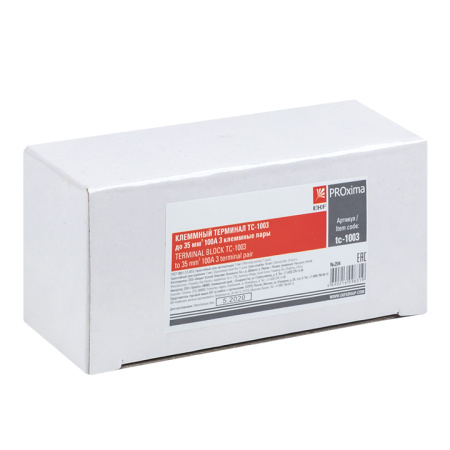 Терминал клеммный TC-1003 до 35 мм2 100A 3 клеммных пар PROxima EKF