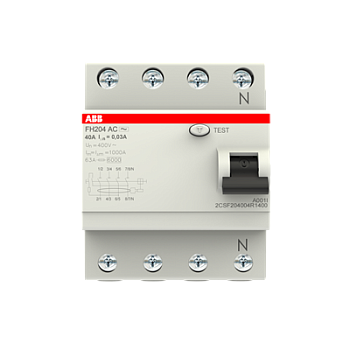 Выкл.диф.тока 4мод. FH204 AC-40/0,03, ABB