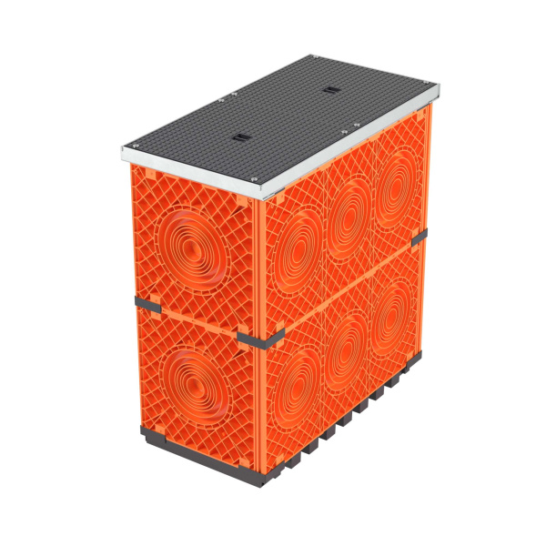 Колодец пластиковый для кабельной канализации с крышками, F0,750х375х750 DKC